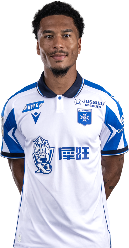 Danny Namaso, attaquant de l'AJ Auxerre